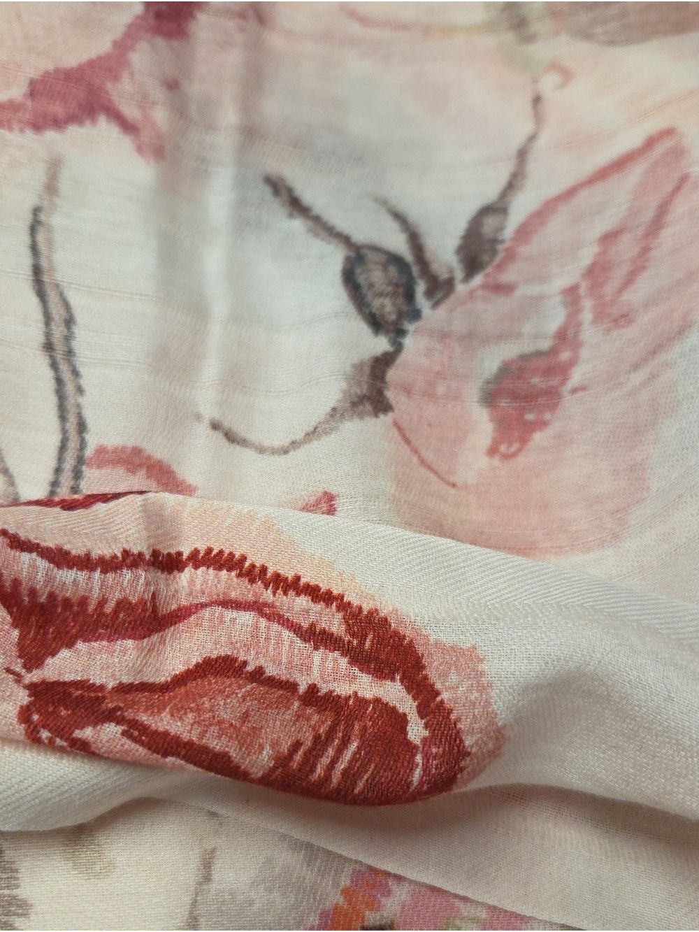 Fraas Over-sized Asian-inspired Imprinted Dragon Wrap Scarf - Picture 4 of 11